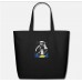 Into Space Hd Design Black Eco-Friendly Tote Bag